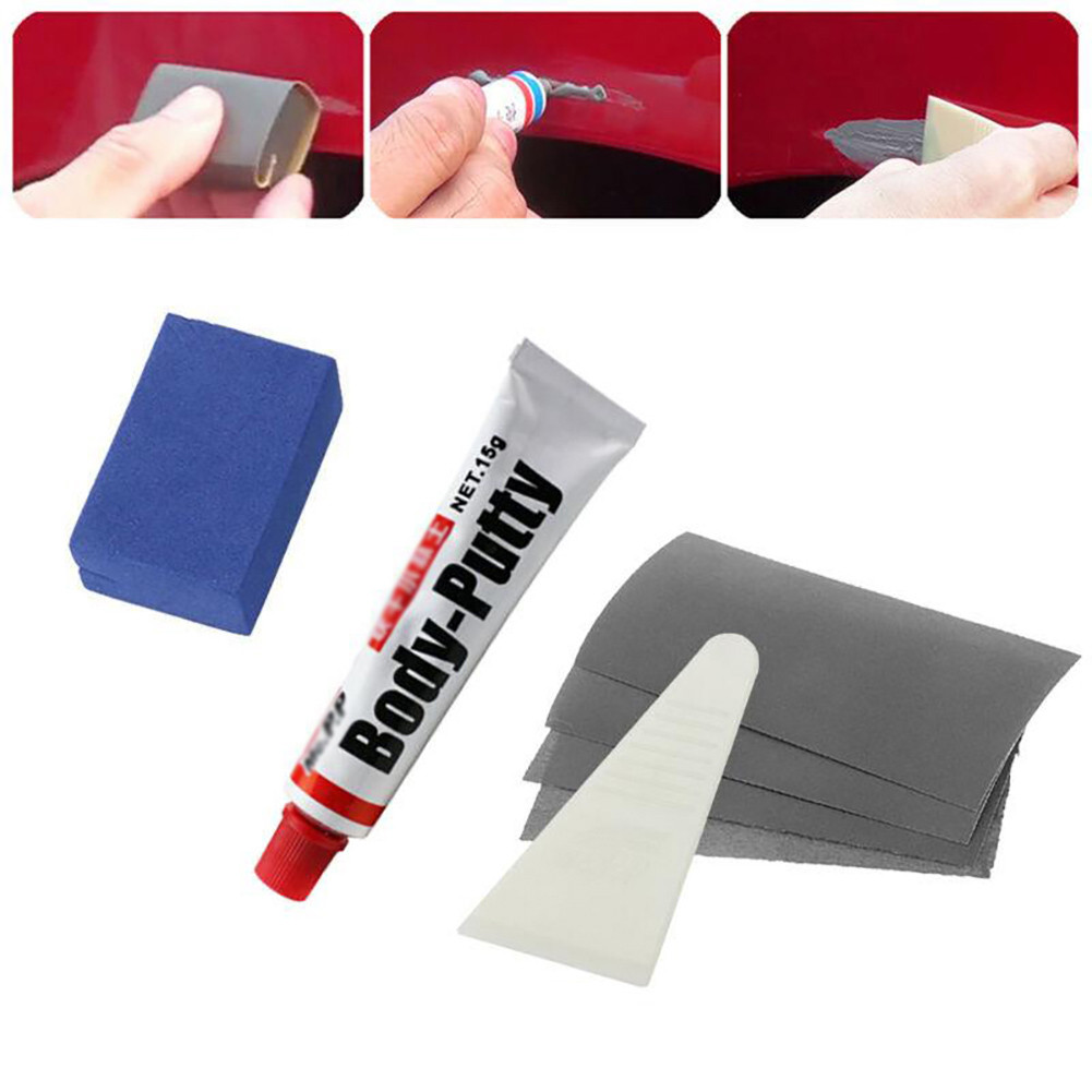 Auto Body Filler - طقم معجون لهيكل السيارة مع كاشط