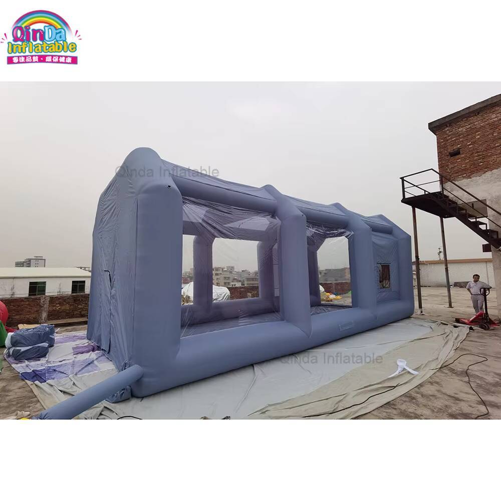 شعبية نفخ سيارة المرآب نفخ رذا - مراجعة Inflatable Paint Booth وسعره