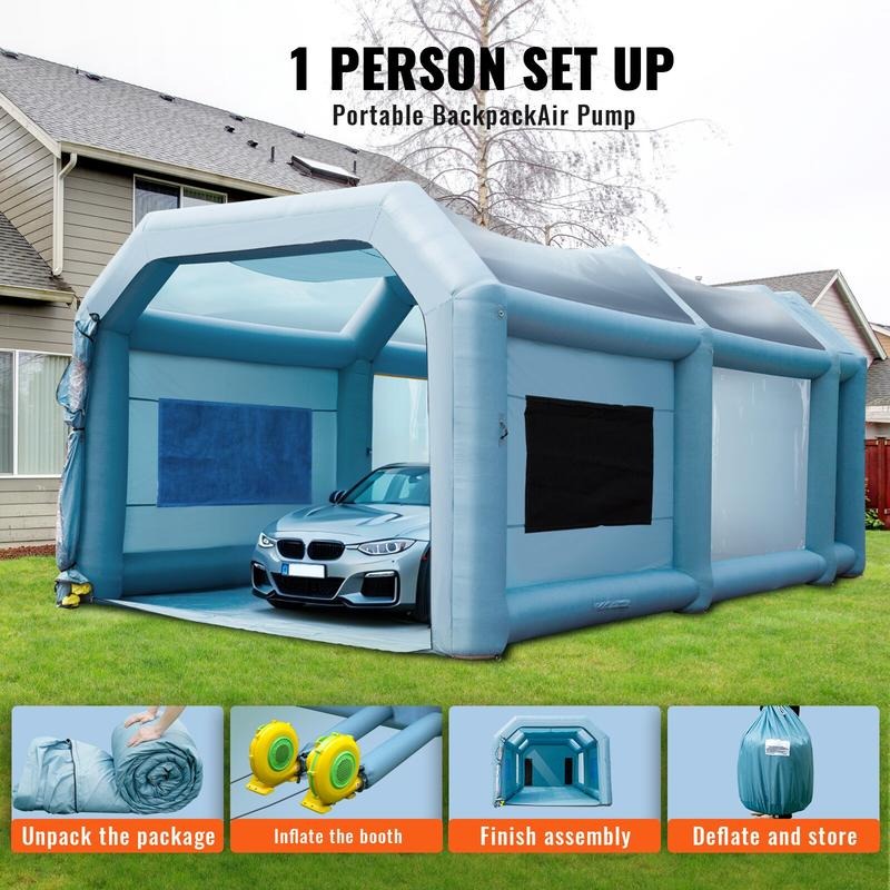 كابينة طلاء قابلة للنفخ، مقاس  - مراجعة Inflatable Paint Booth وسعره